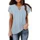 thumbnail image 1 of Lucakuins, camisetas de manga corta para mujer, blusa informal de moda de Color sólido, Tops holgados de verano, ropa de calle Lucakuins moda, 1 of 4