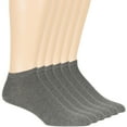 thumbnail image 2 of Men's Viscose From Bamboo, Sport, Thin, Ankle Socks, Dark Grey, Medium 9-11, 6 Pack, 2 of 7