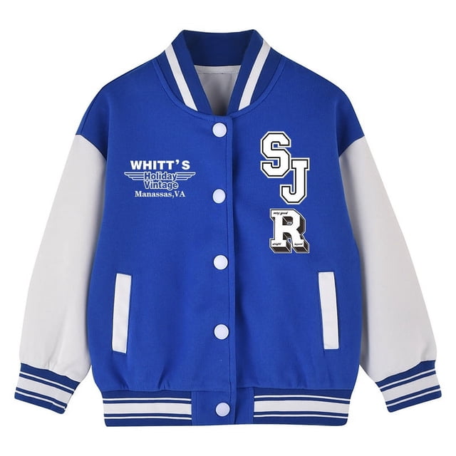 Abrigo de traje de béisbol para niños, ropa de otoño, chaqueta informal holgada para niños, top de moda