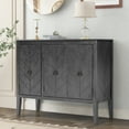 thumbnail image 2 of Bellemave Buffet Cabinet with Storage, 3 Door Sideboard with Adjustable Shelves, Wooden Console Table Cabinets, Coffee Bar Cabinet for Kitchen, Dining Room, Living Room, Entryway (Gray), 2 of 12