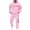 Pink, variant on Yhkghxis Sweatsuits for Men 2 Piece Casual Letter Printed Sweatshirts Jogging Gym Sweat Suits Athletic Track Suit Sets