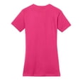 thumbnail image 6 of District Made Ladies Perfect Weight Crew Tee-M (Dark Fuchsia), 6 of 6