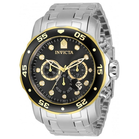 Invicta 33999 Men's Pro Diver Black and Gold Tone Bezel Watch