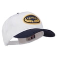 thumbnail image 5 of Captain Oak Leaf Military Patched Prostyle Cap - Navy White OSFM, 5 of 5
