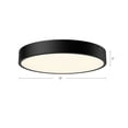 thumbnail image 6 of Alora Lighting FM554015MB-5CCT Adelaide 15" Wide Led Flush Mount Drum Ceiling Fixture -, 6 of 7