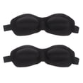 thumbnail image 1 of 2Pcs Sleep Eye Masks Comfortable Blindfolds Shading Sleeping Eye Patches (Black), 1 of 6