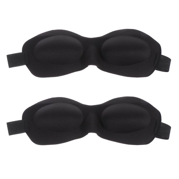 2 antifaces para dormir, cómodos antifaces para dormir, parches de sombra (negros)