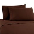 thumbnail image 7 of The Great American Store- 1800 Series Brushed Microfiber Attached Waterbed Sheet Set WITH POLE INSERT 21 Inch Deep Pocket King / Cal King Size - Wrinkle, Fade & Stain Resistant, Solid Chocolate, 7 of 7