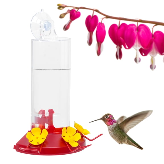 Perky-Pet Window Mount Hummingbird Feeder, 8 oz Nectar Capacity