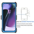 thumbnail image 4 of Takfox Case For Motorola Moto G Stylus 5G 2023,Shockproof Heavy Duty Rugged Locking Swivel Holster Belt Clip Kickstand Full Body Hard Shell Phone Cover Case,Blue, 4 of 7