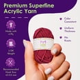 thumbnail image 2 of 20 Ovillos De Hilo Acrílico – 438 Yardas De Hilo Multicolor En Total – Gran Kit De Inicio De Crochet Y Tejido Para Manualidades Coloridas – Colores Surtidos, 2 of 5