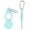 Green, variant on Silicone Sport Kettle Buckle Outdoor Carabiner Water Bottle Holder Towel Hook Clip Backpack Hanger Hiking Cycling Tool