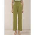 thumbnail image 4 of Pantalones de Yoga de Pierna para Mujer, Holgados y Cómodos, de Cintura Alta, con Bolsillos. Verde Hierba S, 4 of 10