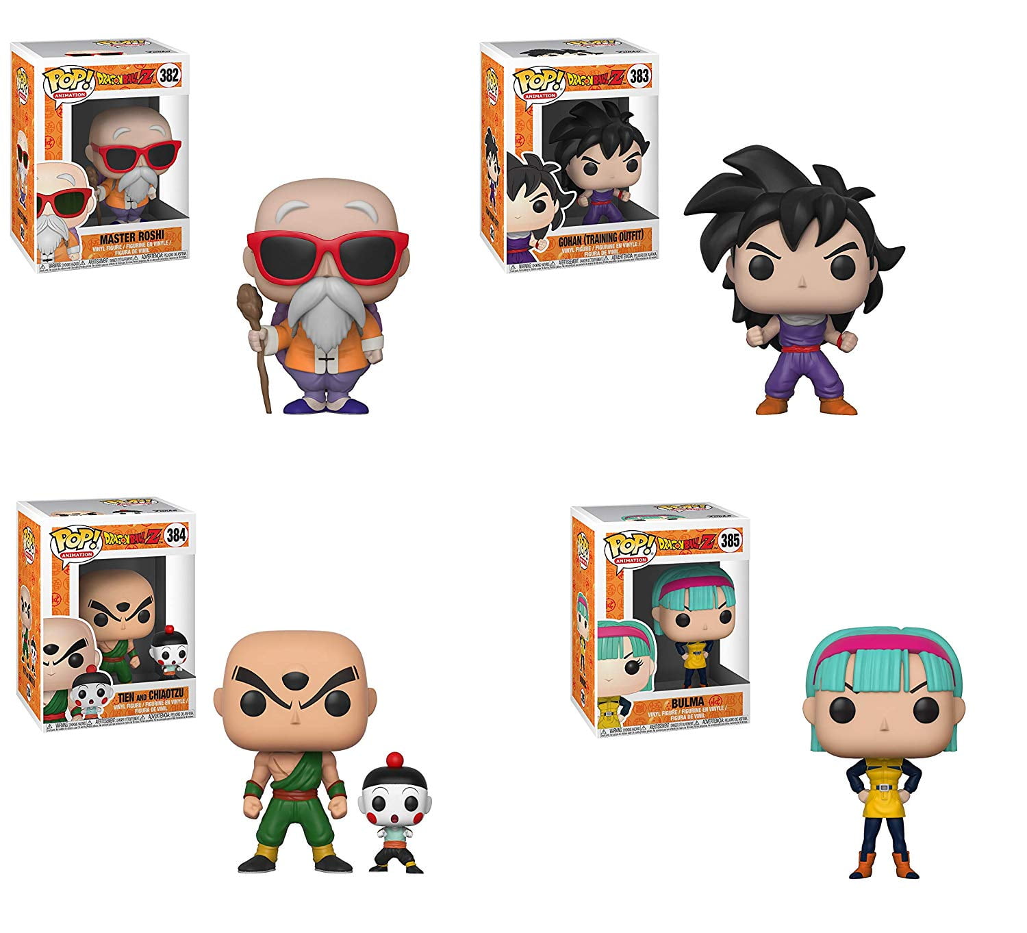 Funko Pop! Animation Dragon Ball Z Tien & Chiaotzu Vinyl Figure 384