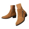 thumbnail image 3 of WEAIXIMIUNG Bottines pour Femmes avec Talon en Daim Bottines Mode Automne et Hiver Confort Décontracté, 3 of 7