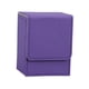 thumbnail image 4 of Caja de almacenamiento de cubierta de tarjeta de cuero PU organizador caja de tarjeta comercial para tarjetas deportivas Púrpura Baoblaze Cajas de cartas, 4 of 8