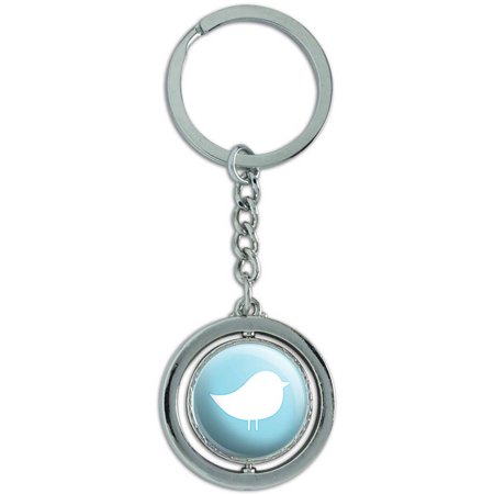 Bird Blue Wedding Bridal Baby Boy Birthday Shower Spinning Round