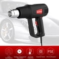 thumbnail image 4 of Pistola de calor Yeacher 2000W temperatura variable 120°F~1200°F, 4 of 8
