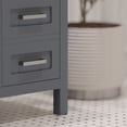 thumbnail image 5 of Ayna Decors Rooh 48 Inch Charcoal Grey Vanity Cabinet without Sink in Brushed Nickel Hardware, 5 of 11