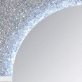 thumbnail image 3 of Wooden Accent Wall Decor with Faux Stone Inlay and LED Bulb, Silver, 3 of 5
