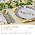 thumbnail image 2 of Elegant Disposable Gold Silverware Set, Disposable Plastic Cutlery Set includes 20 Forks, Gold Flatware Set Great for Parties, 20 Servings Of Upscale Cutlery Set for Weddings, Events, Celebrations, 2 of 5