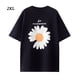 thumbnail image 1 of Camiseta de mujer con estampado floral, manga corta, cuello redondo, top suelto, negro, XXL Kearding AP001205-08B, 1 of 7