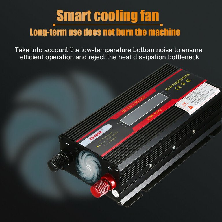 MDHAND 6000W Power Inverter,12V DC to 110V AC Converter with 2.4A