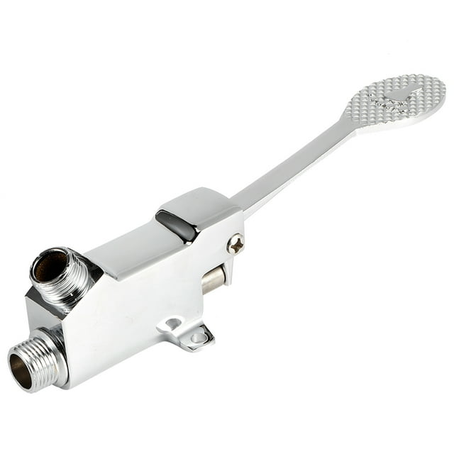G1/2 Thread Floor Mount Foot Pedal Valve for Hospital Laboratory Factory Water Faucet New