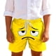 thumbnail image 2 of Pantalones cortos de playa para niños y niñas, de color liso, con estampado de expresión, transpirables y con bolsillos, para verano, 2 of 6