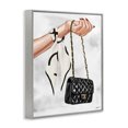 thumbnail image 3 of Stupell Industries Contemporary Black Handbag on Wrist Gray Framed Giclee Art, 16 x 20, by Ziwei Li, 3 of 8