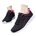 thumbnail image 3 of AUDeals Womens Running Safety Shoes Tennis Gym Sneakers Casual Comfortable Slip On Walking Lightweight Athletic Workout Breathable (Hot Pink, 7.5), 3 of 9