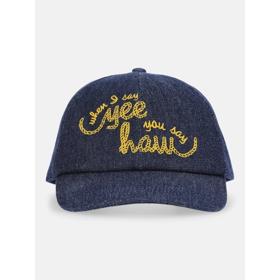Kacey Lee Women's Twill Dad Hat, Denim