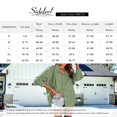 thumbnail image 3 of CHOK Blouse Tops pour Femmes Manches Longues Automne Rayé Imprimé Confortable Tops Chemises Décontractées Col Rabattu Léger Blouses avec Poches Bleu Ciel G, 3 of 6