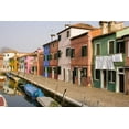 thumbnail image 2 of Kaveney, Wendy 14x11 White Modern Wood Framed Museum Art Print Titled - Italy, Burano Colorful houses of line a canal, 2 of 4