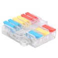 thumbnail image 2 of Dioche 10Pcs Cable Connector Terminal Transparent 3‑In 6‑Out Wire Block Clamp LT-636 0.5-6.0mm²,Cable Connector,LT-636 Cable Connector, 2 of 8