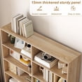 thumbnail image 5 of Bookshelf and Bookcase, 6-Tier Double Wide Bookshelves,Freestanding Display Storage Shelves, Tall Bookcases for Home Decor Bedroom, Living Room, Home Office,White, 5 of 7