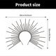 thumbnail image 3 of Formal Headpiece Church Tiaras Crowns Headband Women Hair Decorative Crownpiece Vintage Halloween Props Baroque Hairhoop Silver, 3 of 5