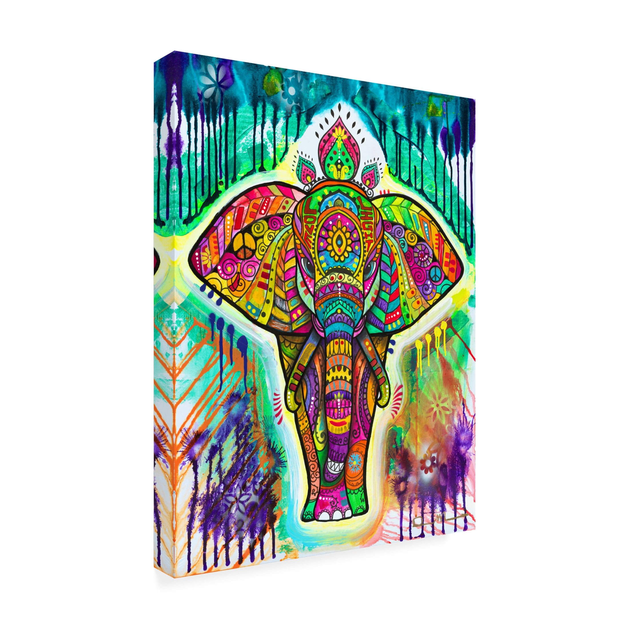 Canvas Wall Art - Dean Russo 'Elephant 4' Wall Art for Living Room, Bedroom, or Office Décor by Trademark Fine Art - 24 x 32 Inches