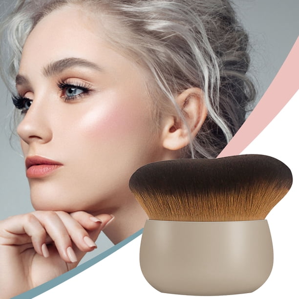 Brochas de maquillaje Brocha para polvos sueltos Brocha grande para colorete Brocha suave y esponjosa de cerdas finas No irritante