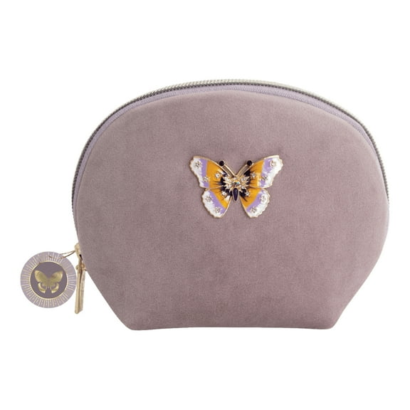 Butterfly Brooch Velvet Bag
