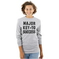 thumbnail image 3 of Major Key Success Motivational Long Sleeve TShirt Men Women Brisco Brands S, 3 of 6