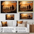 thumbnail image 4 of Designart "Bethlehem'S Bronze Christianism Landscape" Christianity Floater Framed Wall Art Prints, 4 of 5