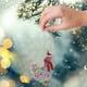 thumbnail image 2 of Bufanda navideña Decoración navideña de pollo de madera Colgante navideño de dibujos animados Adornos navideños Colgantes para el árbol de Navidad Colgantes para niños, 2 of 4