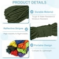 thumbnail image 3 of Uxcell Corde Paracorde Réfléchissante, Corde Paracorde Fluorescente pour Camping Randonnée Pêche Vert Olive 98 Pieds, 3 of 7