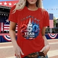 thumbnail image 2 of SONXAHE Women's Patriotic Graphic T-Shirt Independence Day Celebration Short Sleeve Casual Tee, 2 of 4