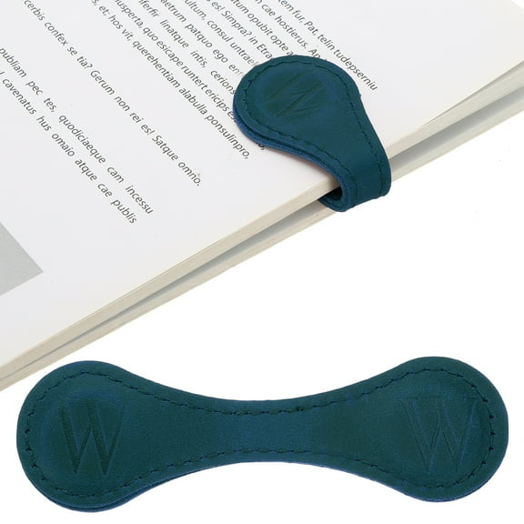 Magnetic Bookmarks, Initial Book Marks Letter W Magnet Page Markers for Book Reading Men Women Teacher Reader Book Lover Writers, Blue