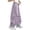 Purple, variant on Girls Parachute Pants Kids Wide Leg Cargo Pants Y2K Drawstring Elastic Waist Streetwear Trousers with Pockets 5-15 Years