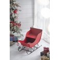 thumbnail image 4 of 25x13.5x17.5"H Iron Sleigh Outdoor or Indoor, Large Christmas Sleigh Decoration, Santa Sleigh Holiday Decoration for Party Yard Home Fireplace Outside Lawn Office, 4 of 7