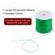 thumbnail image 2 of 3 Rollos Nylon Rebordear Hilo Anudar Cordón 0,6mm 50 Yardas Trenzado Nylon Artesanía Satén Cuerda para Pulsera Collar Kumihimo, Esmeralda Verde, 2 of 5