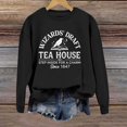 thumbnail image 2 of Venzia Women Halloween Crewneck Sweatshirt, Black Long Sleeve Pullover Top, Casual Fall Graphic Sweatshirt, 2 of 4